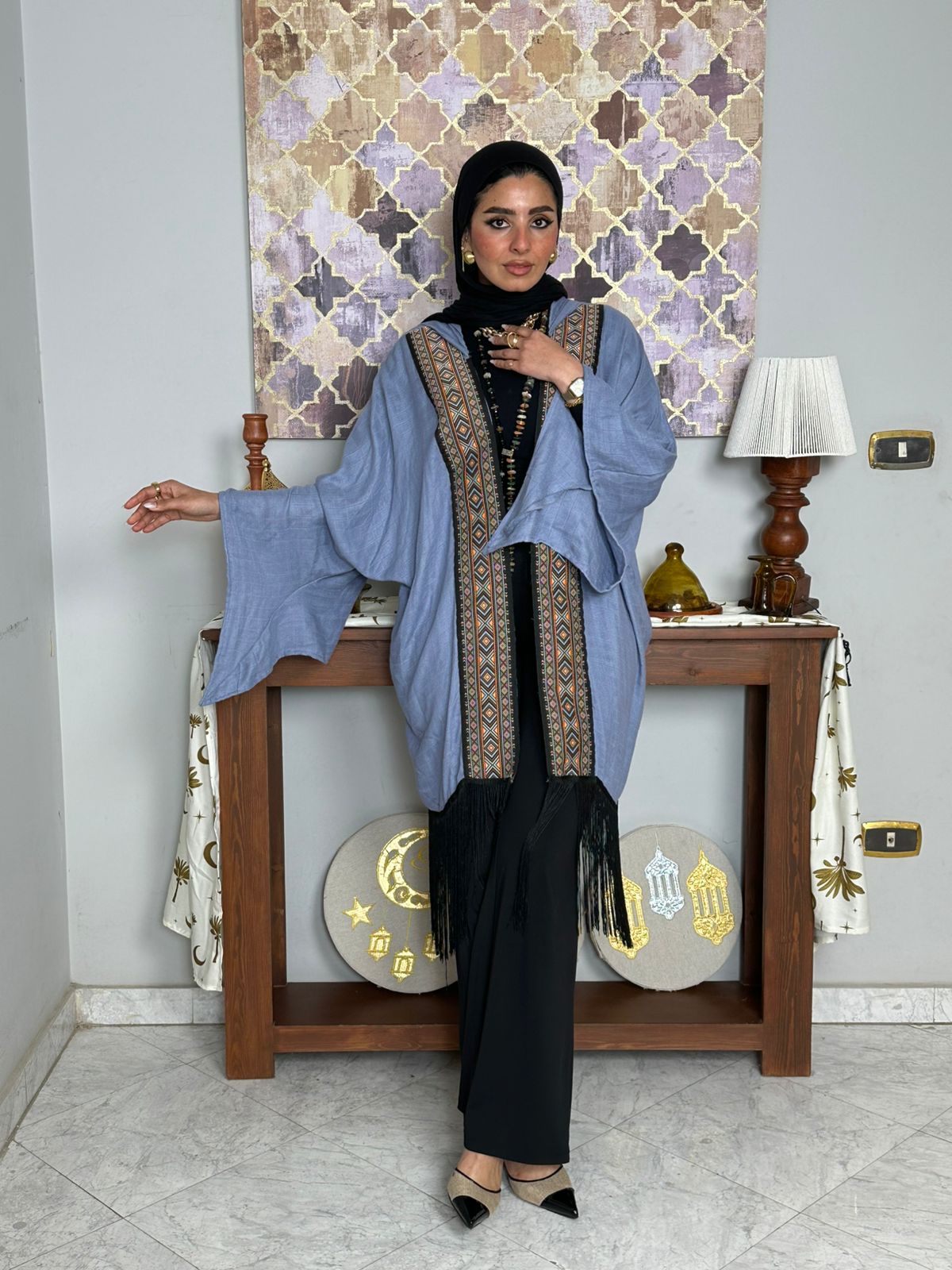 rafif tassels kaftan